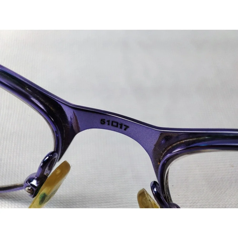 Marchon NYC Uptown Carnegie 210 Eyeglass Frames 51-17-135 Purple Brown